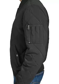Men's Quilted Bomber Jacket