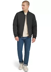 Men's Quilted Bomber Jacket