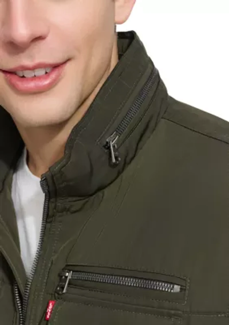 2 Chest Pocket Poly Twill Jacket