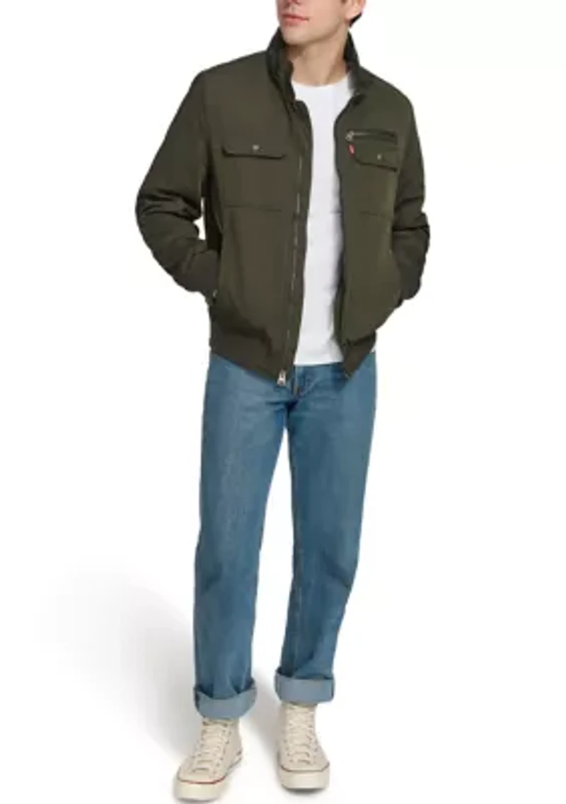 2 Chest Pocket Poly Twill Jacket