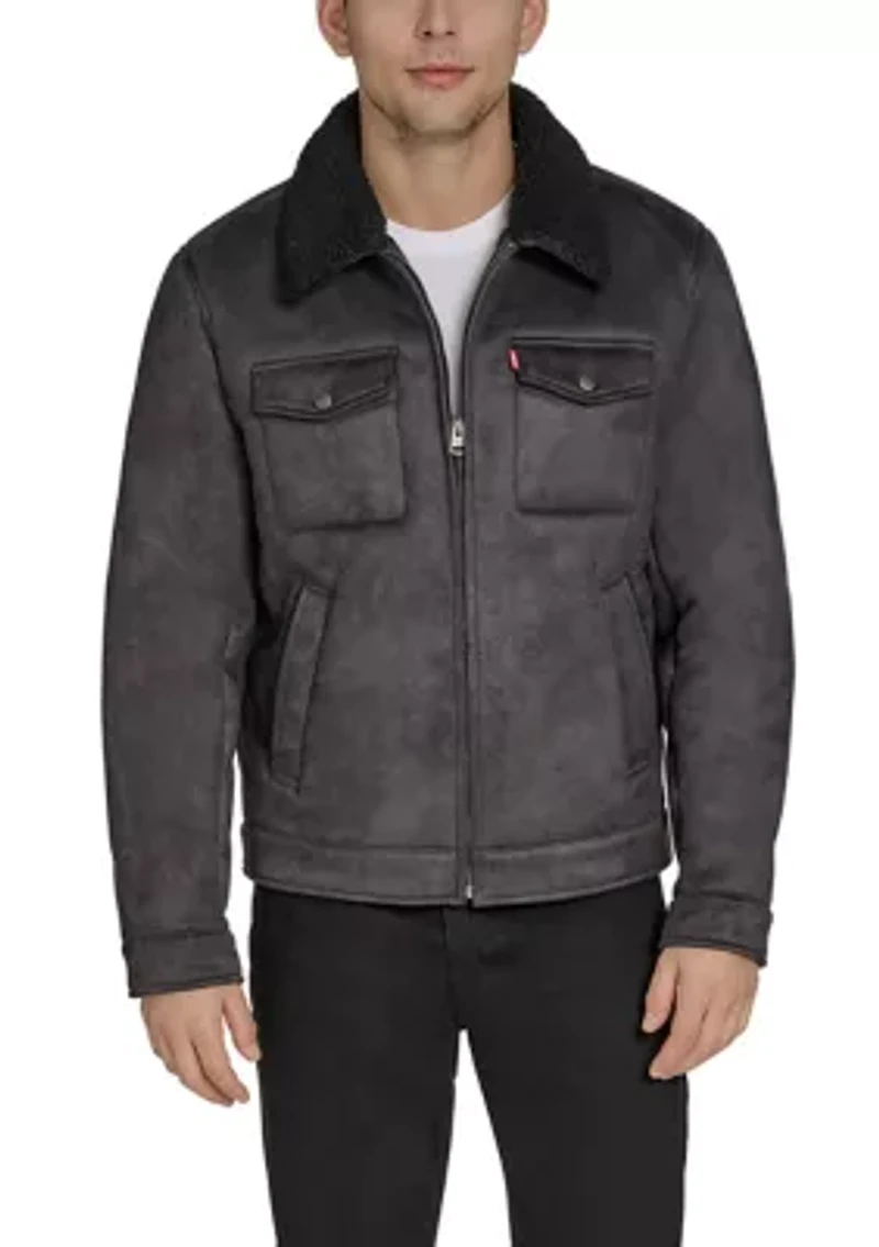 Faux Shearling Trucker Jacket