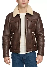 Faux Shearling Trucker Jacket