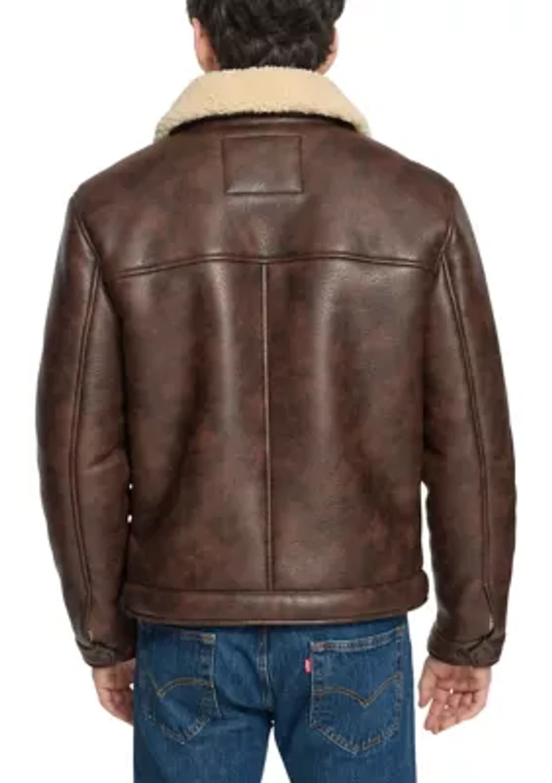 Faux Shearling Trucker Jacket