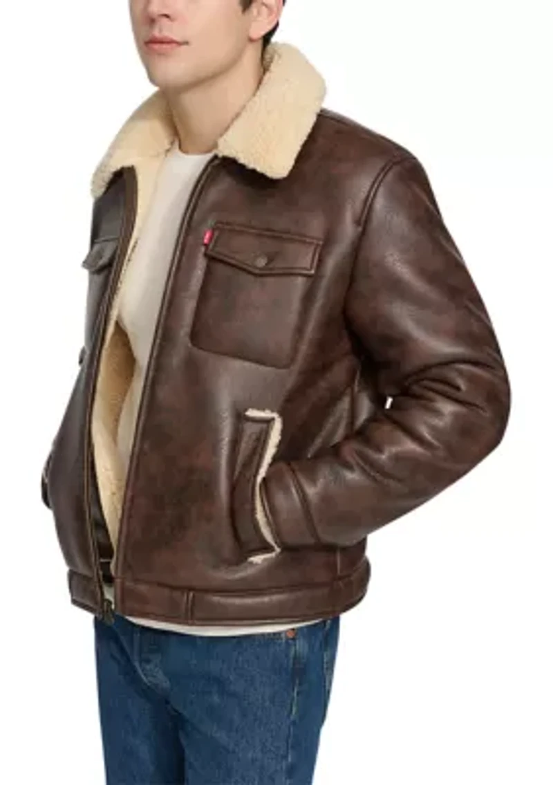 Faux Shearling Trucker Jacket