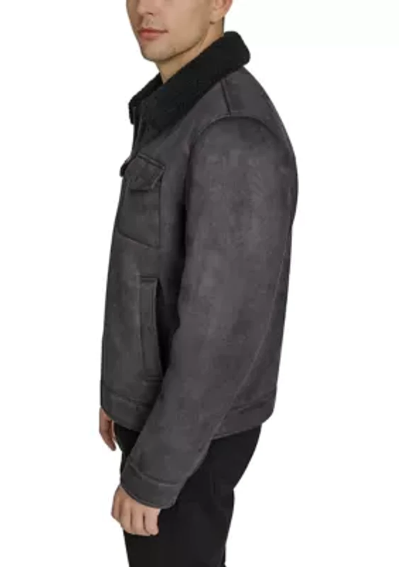 Faux Shearling Trucker Jacket