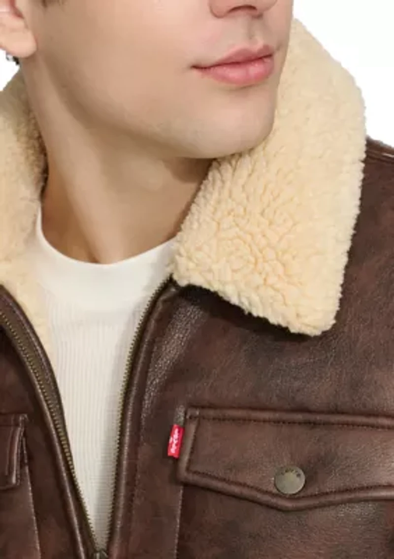 Faux Shearling Trucker Jacket