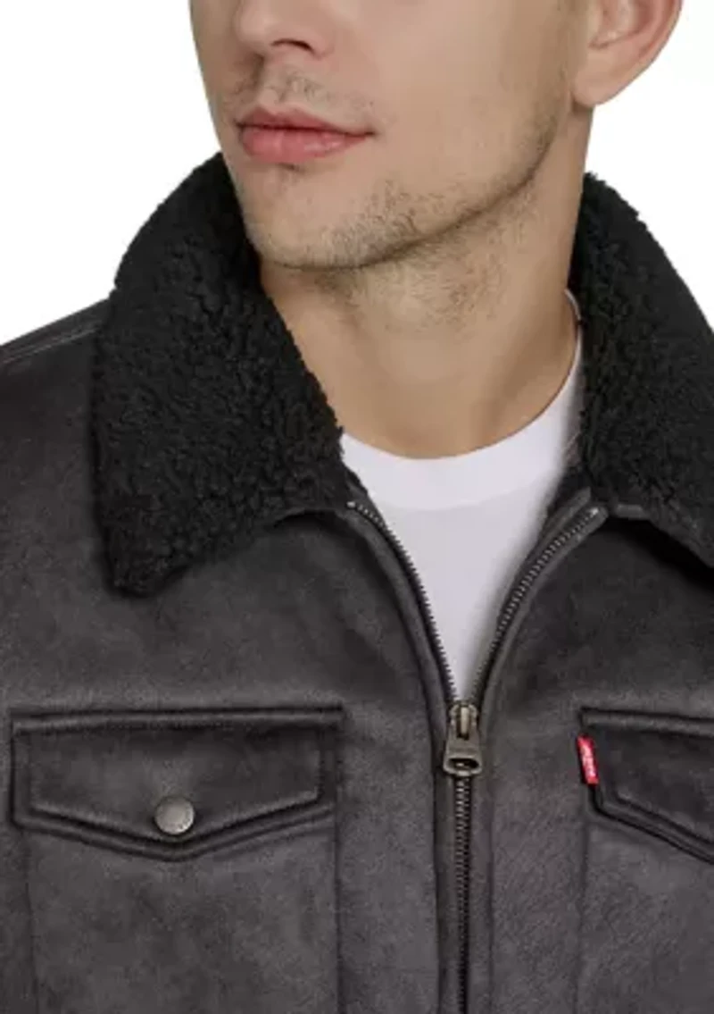 Faux Shearling Trucker Jacket