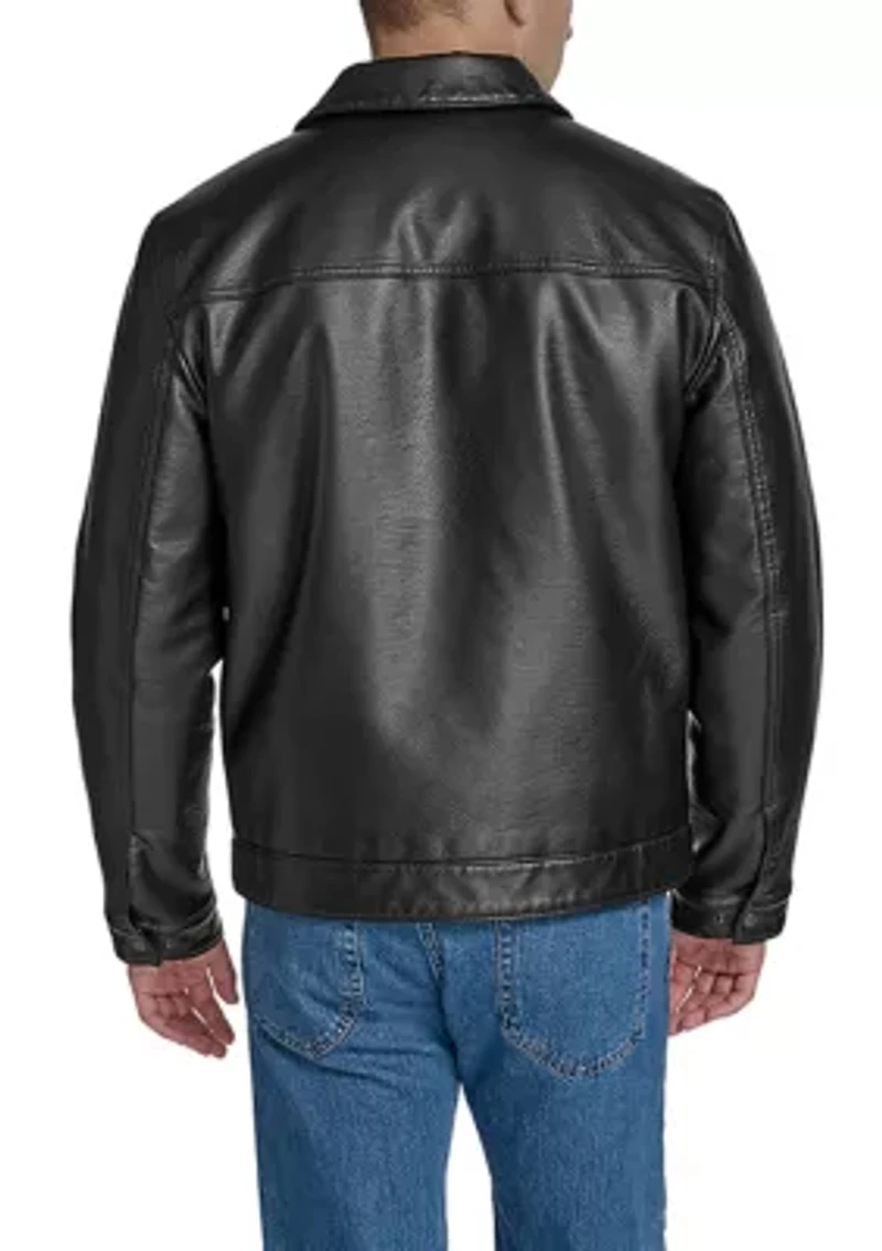 Men's Faux Leather Jacket