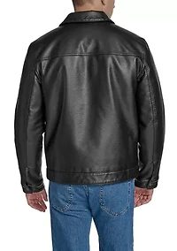 Men's Faux Leather Jacket