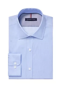 Men's Long Sleeve Slim Fit Cotton Solid Shirt