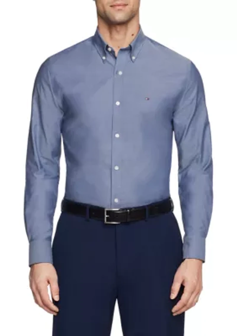 Men's Slim Fit Flex Stretch Dress Shirt