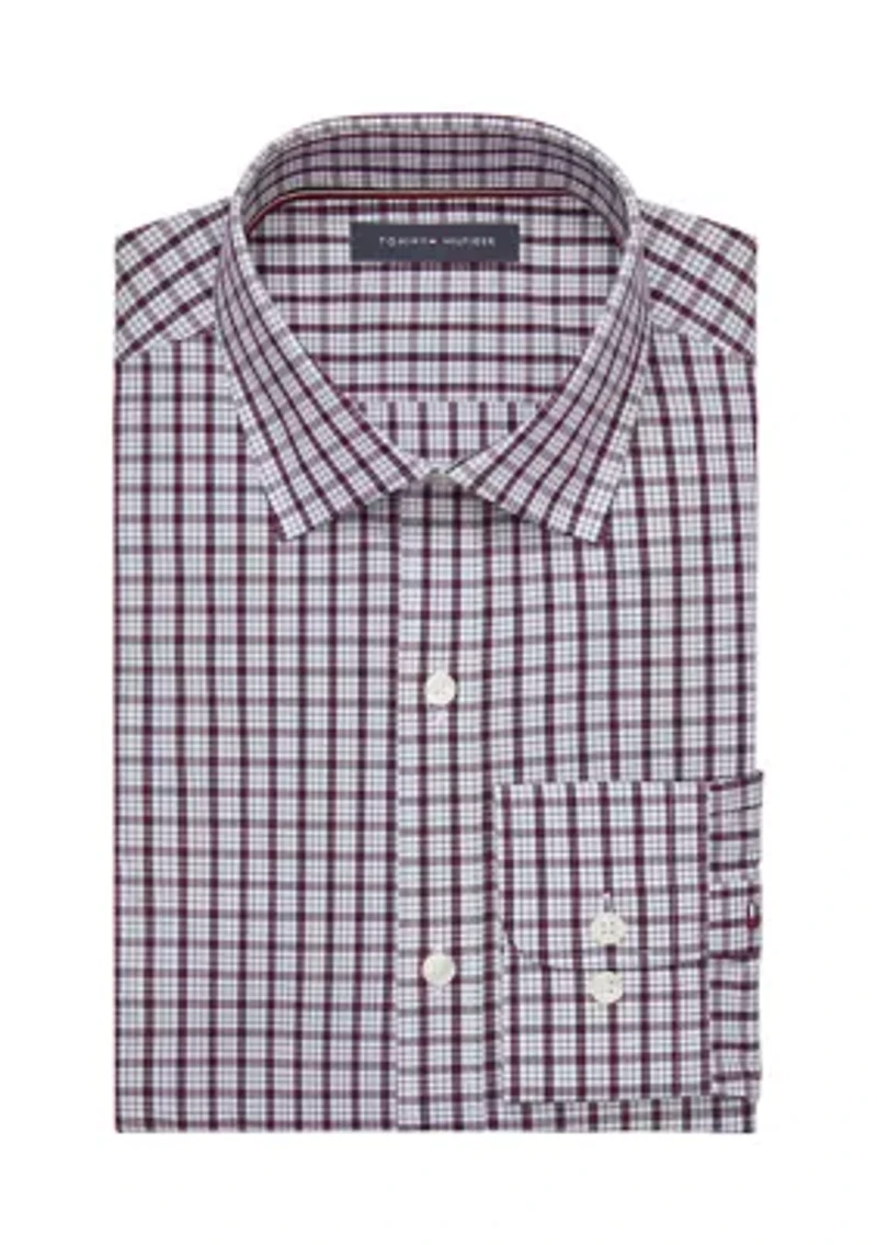 Long Sleeve Slim Check Shirt