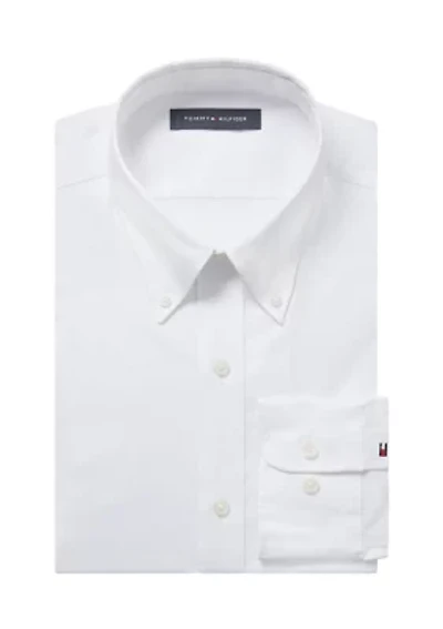Men's TH Flex Regular Fit Pinpoint Dress Shirt
