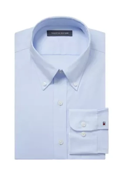 Men's TH Flex Regular Fit Pinpoint Dress Shirt
