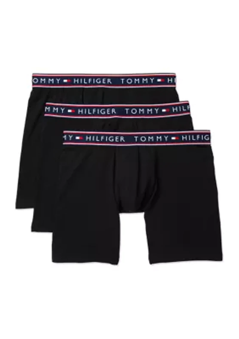 Cotton Stretch Boxer Briefs - 3 Pack