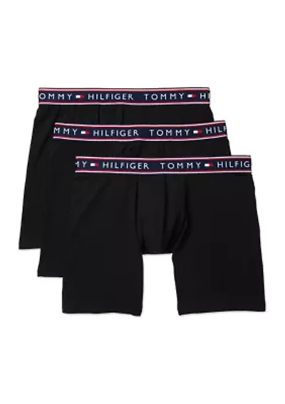 Cotton Stretch Boxer Briefs - 3 Pack