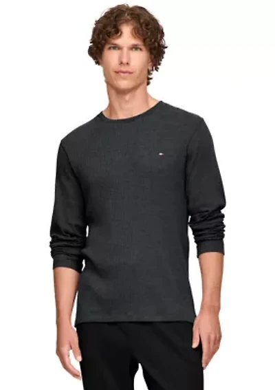 Sueded Rib Sleep Crew Neck Shirt