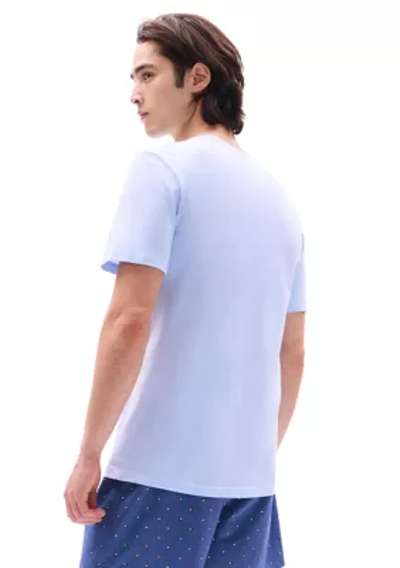 Solid Crew Neck Undershirts - 3 Pack