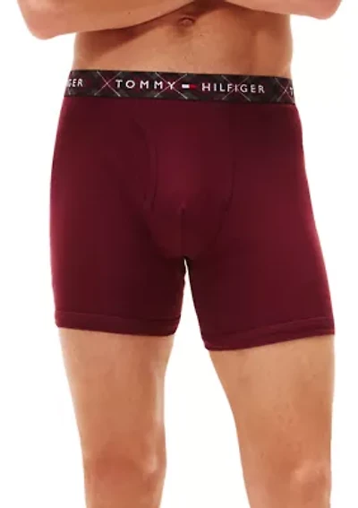 100% Cotton Classics Boxer Briefs - 3 Pack