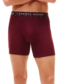 100% Cotton Classics Boxer Briefs - 3 Pack