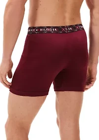 100% Cotton Classics Boxer Briefs - 3 Pack