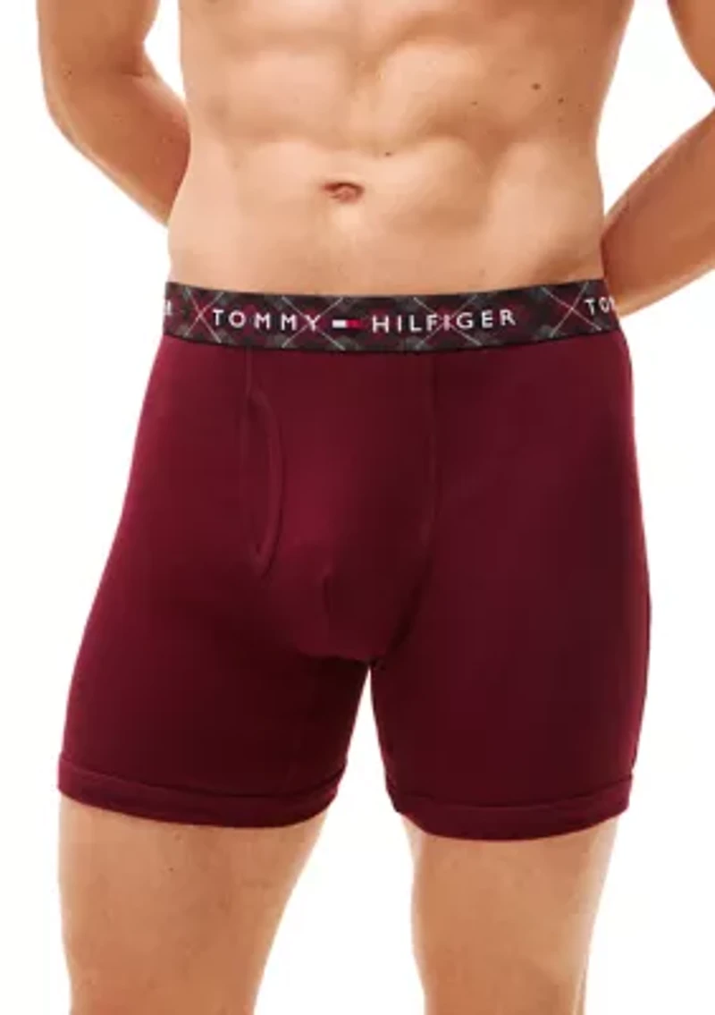 100% Cotton Classics Boxer Briefs - 3 Pack