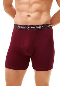 100% Cotton Classics Boxer Briefs - 3 Pack