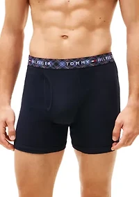 100% Cotton Classics Boxer Briefs - 3 Pack