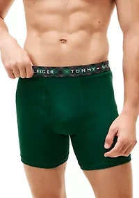 100% Cotton Classics Boxer Briefs - 3 Pack