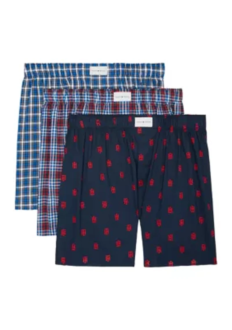Cotton Classics Woven Boxers - 3 Pack