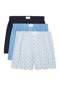 Cotton Classics Woven Boxers - 3 Pack