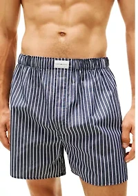 100% Cotton Classics Woven Boxers - 3-Pack