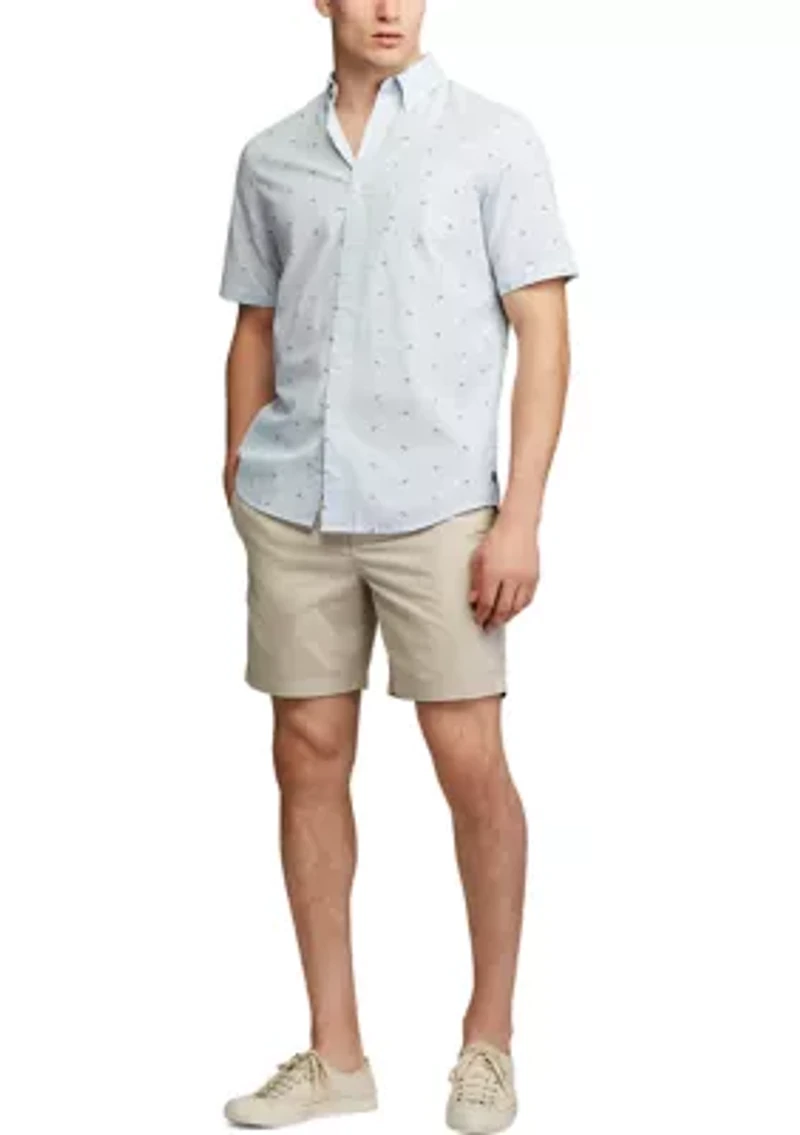 Big & Tall Performance Short Sleeve Easy Care Button Down Shirt