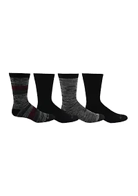 4-Pack Moisture Control Crew Socks 