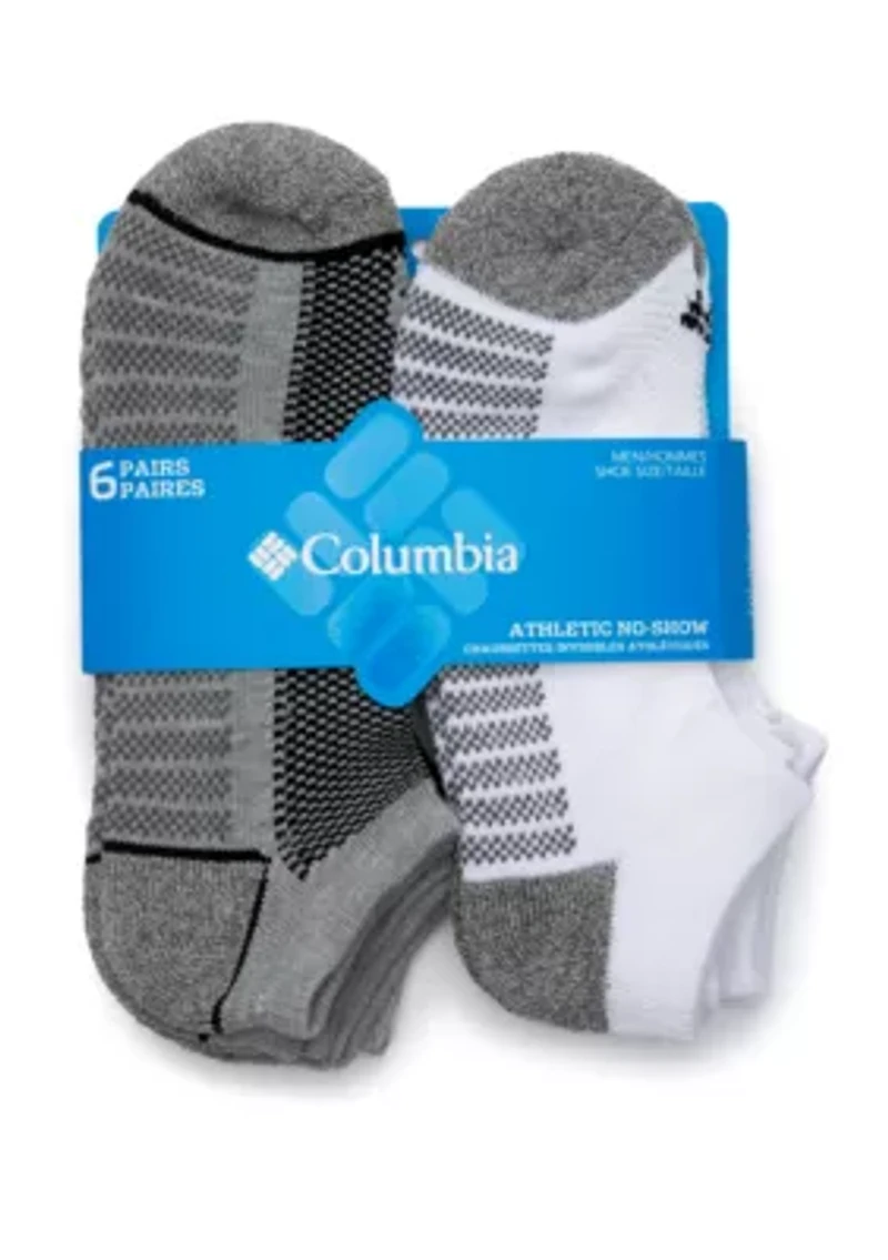 Athletic No-Show Socks - 6 Pack