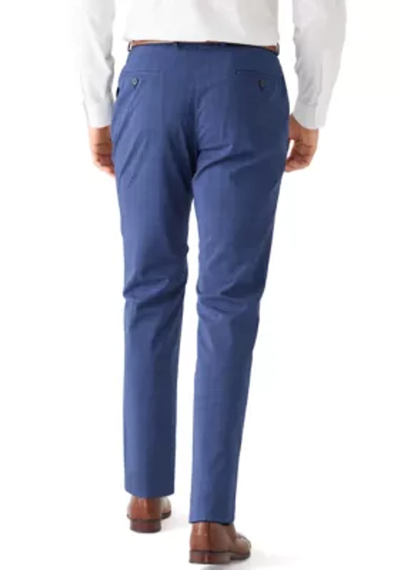 Men's Bright Blue Plaid Pants