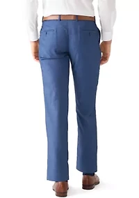 Men's Blue Twill Dress Pants