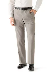 Men's Tan Multi-Check Suit Pant