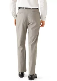 Men's Tan Multi-Check Suit Pant