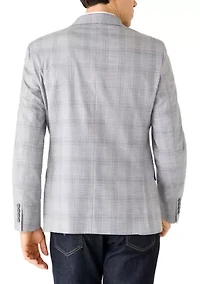 Men's Purple Grey Pattern Sport Coat