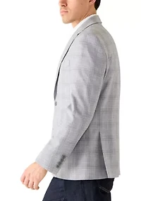 Men's Purple Grey Pattern Sport Coat