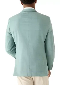 Men's Green Windowpane Jacket