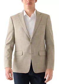 Men's Single Breasted Solid Sport Coat