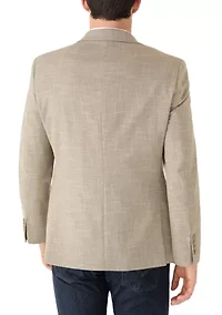 Men's Single Breasted Solid Sport Coat