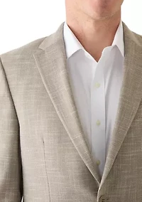 Men's Single Breasted Solid Sport Coat