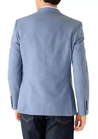 Men's Blue Textured Sport Coat