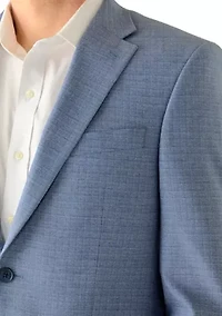 Men's Blue Textured Sport Coat