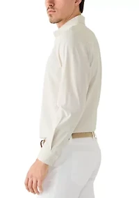 Men's Long Sleeve Performance Solid Woven Button Shirt