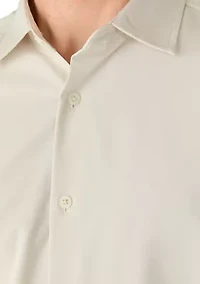 Men's Long Sleeve Performance Solid Woven Button Shirt