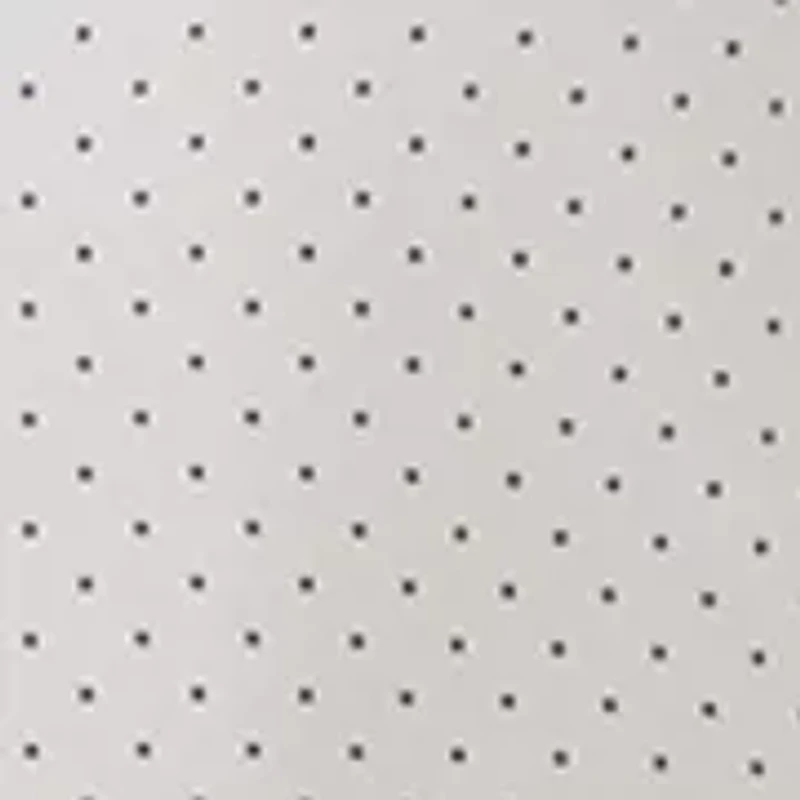 Men's Long Sleeve Woven Button Dot Polo Shirt